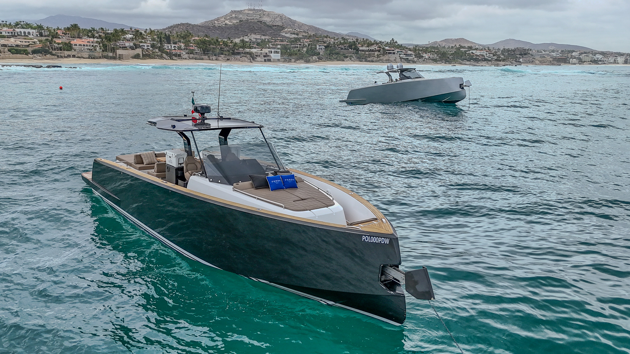 Pardo 43 bow view Cabo